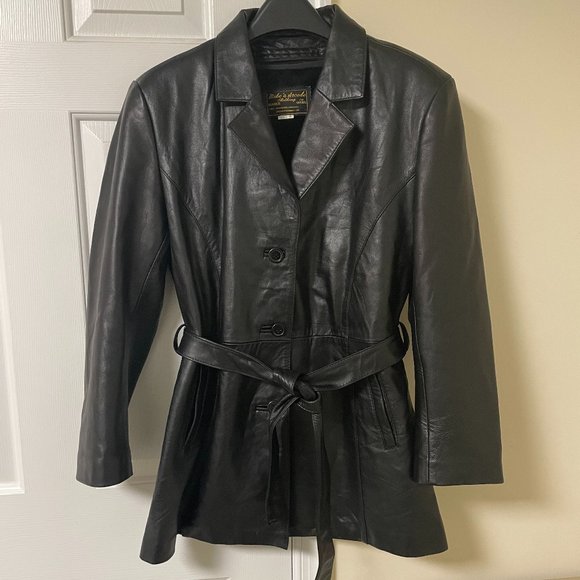 Vintage Jackets & Blazers - Vintage Tailored Genuine 100% Leather Jacket- See Description